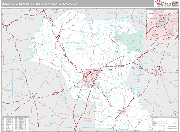 Bowling Green Wall Map Premium Style